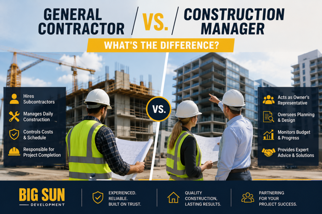 General Contractor vs. Construction Manager | Key Differences