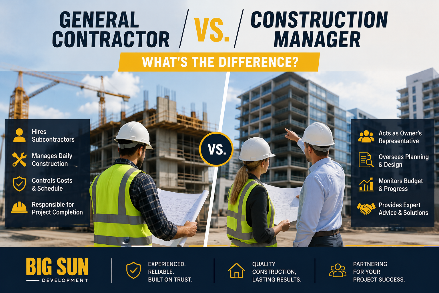 General Contractor vs. Construction Manager | Key Differences