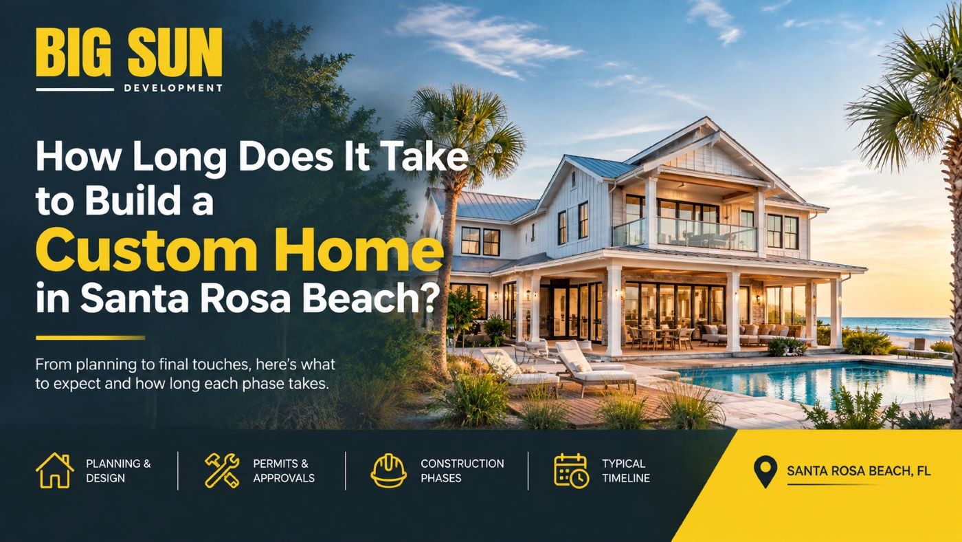 How Long to Build a Custom Home Santa Rosa Beach