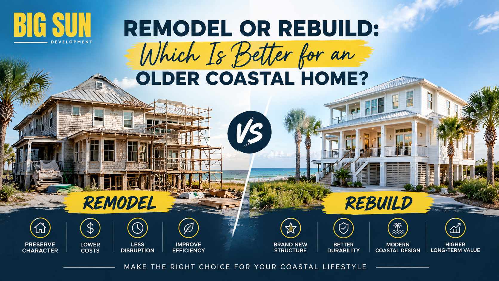 Remodel or Rebuild an Older Coastal Home in Santa Rosa Beach